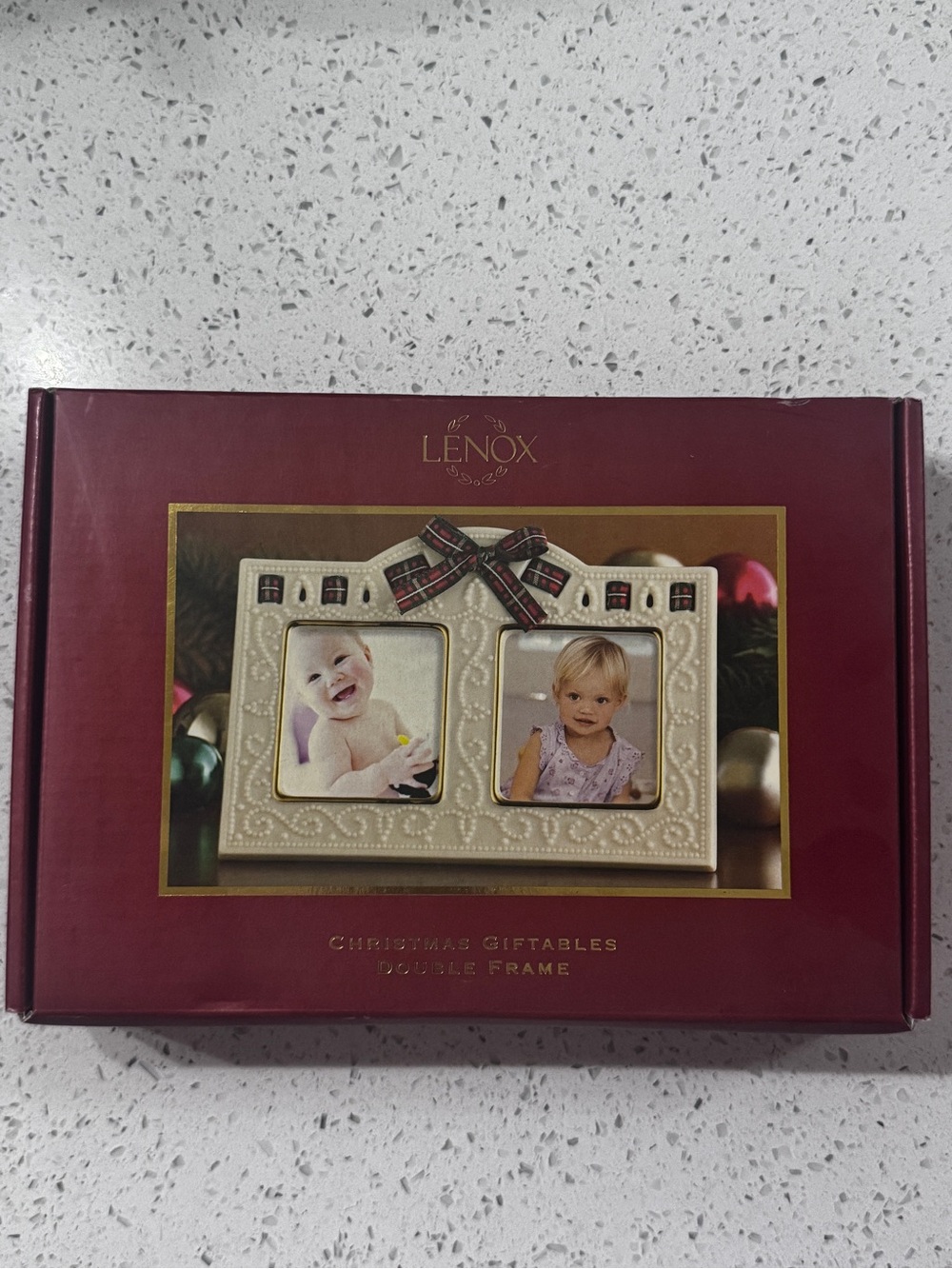 Lenox Christmas Double Picture Frame